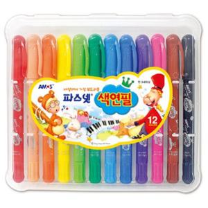 파스넷 부드러운 수채화 수채 물감 수성 어린이 유아 진한 미술 색연필 12색 어린이집 준비물 학교 미술실