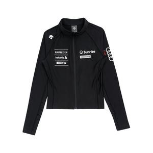 데상트 SWISS SKI 인스파이어드 풀집업 래쉬가드 SP223EKT58BLK