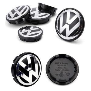 4pcs 55mm 56mm 65mm 70mm 자동차 휠 센터 캡 Hubcap 커버 VW 폭스 바겐 제타 MK5 골프 Passat 스타일링 3B