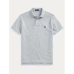 [폴로 랄프로렌] 커스텀 슬림핏 반팔 카라티 (그레이) 574001