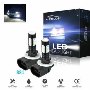 2피스 881 LED 안개등 운전 전구 862 886 889 894 896 크세논 화이트 6000K 자동차 헤드 라이트 H1 H8 H9 H