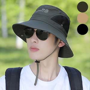 남성 여름 시원한 메쉬 통풍 사파리 모자 버킷햇 선캡