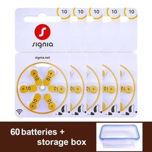 30x Siemens Signia 보청기 배터리 10 a10 10a s10 PR70 독일 CIC 미니 보이지 않는 보청기 용 아연 공기