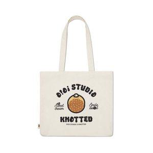 이이 OIOI COLLECTION [이이 X 노티드] DONUT ARTWORK ECO BAG_IVORY