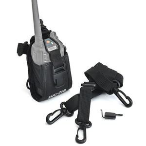 조절식 삼각형 스트랩 커버 워키토키 백 나일론 홀스터 운반 케이스 Baofeng UV5R UV82 888S