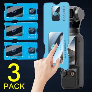 DJI OSMO Pocket 3 Pocket3 스포츠 카메라 용 AR 경도 강화 유리 렌즈 필름 화면 보호기 설치 보호 커버