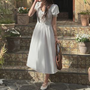 어퓨 프릴 롱 원피스 여름 여성 데일리룩 데이트룩
