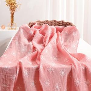 Elinfant 3PCS 100% 코튼 모슬린 Swaddle 담요 유모차 커버 간호 여름용 아기 잠자는 이불