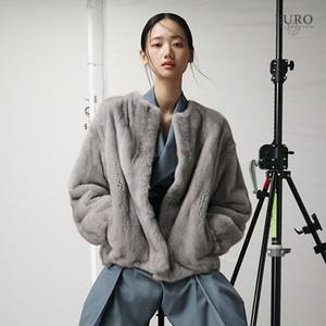 유로컬렉션 25FW 사파이어 휘메일 풀스킨 밍크 자켓