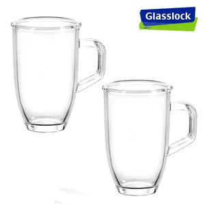 글라스락 강화 퓨전 빅머그컵 510ml 유리컵 1 + 1 /커피잔/맥주컵