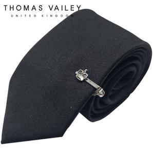 [토마스베일리][THOMAS VAILEY] 토마스베일리 핀장식 패션넥타이 - 크라운 블랙 7cm