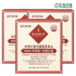 드림이음 카무트 효소 브랜드밀 곡류 발효효소 3g x 90포 3개월분