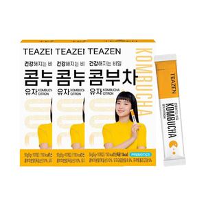 티젠 콤부차 유자, 10스틱입, 3개