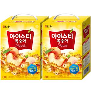 담터 복숭아 아이스티 80T X 2개