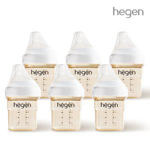 [헤겐] 애착젖병 PPSU 분유수유 준비 패키지 150ml 6p(1단계 꼭지포함)