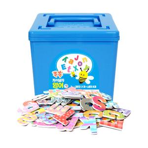 쏙쏙 자석글자 영어 64pcs 알파벳 대문자 소문자 글자퍼즐 자석퍼즐 알파벳배우기 학습 교육 놀이