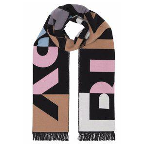 [버버리][명품] 22FW 자카드 로고 프린지 울 머플러 8053167 8053167