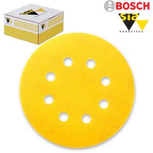 BOSCH sia 원형샌딩페이퍼 100매 (125mm 8홀) 원형사포 샌딩페이퍼 사포
