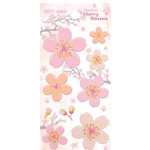 쁘띠팬시 벚꽃스티커 꽃 봄스티커 DA5427PomPom Cherry Blossom
