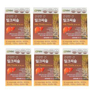 GNM자연의품격 건강한 간 밀크씨슬 900mg 30정 6개