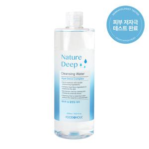 푸드어홀릭 네이처 딥클렌징 워터 500ml /저자극 잘지워지는 순한클렌져