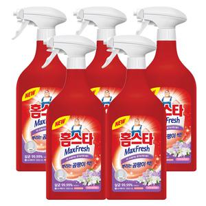 엘지생활건강 홈스타 맥스프레쉬 뿌리는 곰팡이싹 세정제 900ml 5개 / 욕실 물때 찌든때 곰팡이제거 청소세제