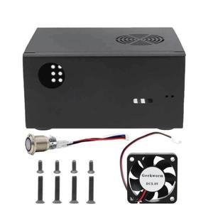 X825-C8 케이스 라즈베리 파이 4B 2.5 인치 SATA 하드 디스크 SSD 드라이브 보드냉각 선풍기 스위치  포함