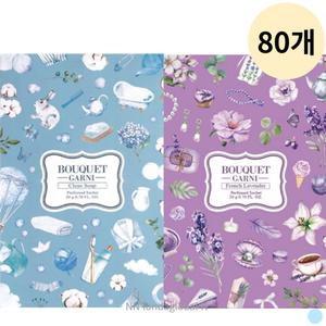 부케가르니 향 탈취제 정장 신발장 냄새제거 대량 80P