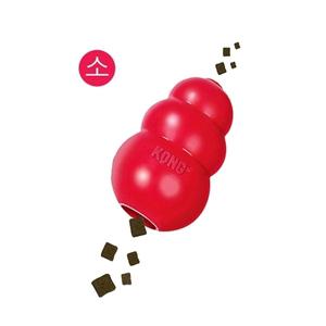 KONG 강아지 노즈워크 장난감 레드 소 고무공 콩토이 (WD032FB)
