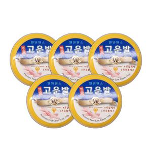웰빙헬스 명품 고운발 풋 크림 110g 5개 세트 각질제거 뒷꿈치 바세린 발보습제