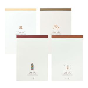 모닝글로리 엠블럼 편지지 패드 (랜덤1개)/예쁜/편지/편선지/디자인/이쁜/종이/심플/컬러/칼라
