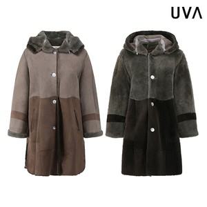 [진도 UVA] 양가죽(100) 리버시블 양털 무스탕 (A2W1UC02)