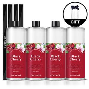 [2+2] 코코도르 2L 대용량구성 디퓨저 리필액 500ml 4개+공병+스틱20P 실내방향제 인테리어 블랙체리