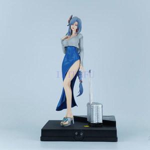 GK Shenhe Genshin Impact 1/4 Shen He 원피스 ver Girls 중국 애니메이션 성인 피규어 장난감, 애니메이션 게임 PVC 액션 피규어 모델 인형, 48cm