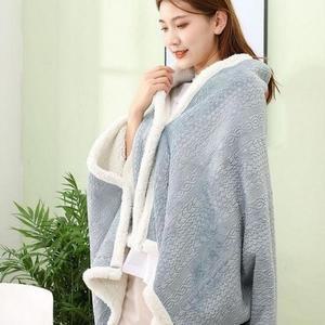 똑딱이 극세사 망토 담요 양털 무릎 1+1 2개 담요 어깨 세트
