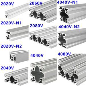 1 V 프린터용 양극산화 압출 2020 슬롯, 4040 2060 2040 2020N2 20100 개 CNC 프로파일 3D DIY 2080 4080 알루미늄 알루미늄, 4040N2