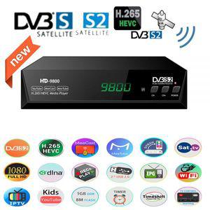 TV 셋톱 박스 스마트 수신기 OTT DVB S2 HEVC H265 DVB-S2 HD 위성 Tv 디코더 스트림 미러 스크린 DVB2IP