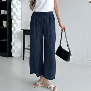 데일리 가벼운 여름 벨류 아사 무지 통바지