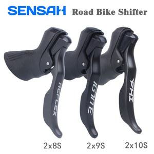 변속기 SENSAH 로드 바이크 변속 장치 브레이크 레버 시마노 소라 티아그라 클라리스용 16 18/20 단 자전거 드레일러 2x7 2x8 2x9 2x10