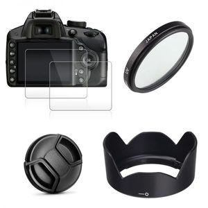 uv필터 UV 필터 렌즈 후드 캡 2x 유리 스크린 보호대 캐논 EOS M10m100m200 M6m50 EF-M 15-45mm R10 R50 R1