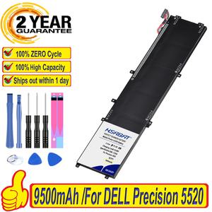 델 정밀 5520 5530 노트북 배터리 최고 9500mAh 6GTPY XPS 15 9570 9560 시리즈