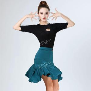 라인댄스 스커트 볼룸 댄스복 밸리댄스복 라틴댄스 재즈 차차 탱고 스포츠 상의 삼바 댄스