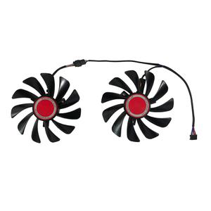 호환 2 개 대체 FDC10U12S9-C RX 590/580 GPU 비디오 쿨러 팬 RX580 XFX RX590 그래픽 카드 교체 CF1010U12