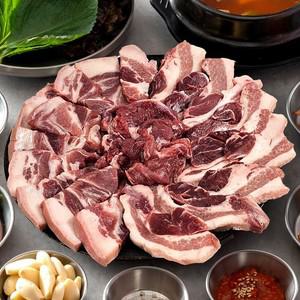 돼지 뒷고기 모둠 슬라이스 500g 특수부위 덜미살 뽈살 두항정
