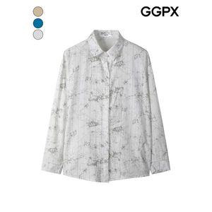 [GGPX]블러쉬 타이다이 스트라이프 카라 셔츠  GP3SH035F _P390122450