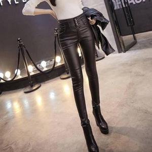 G12636스타일2_(기모)4버튼 코팅 스키니 팬츠 기모