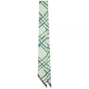 [버버리]25SS Skinny Reversible Check Silk Scarf   126587147