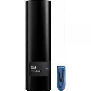 웨스턴디지털 WD 이지스토어 10TB 외장형 USB 3.0 하드 드라이브 번들 32GB 플래시 포함 블랙 SH2000GB5YR