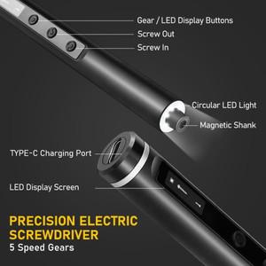 Glacok S6 MAX 5단 토크 정밀 전기 드라이버 세트 DIY 3.7V 충전식 드라이버 iPhone 분해 수리 도구