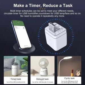 Tuya 스마트 마이크로 USB 어댑터 스위치 5V WiFi 미니 전원 라이프를 위해 Alexa Google 홈 함께 작동합니